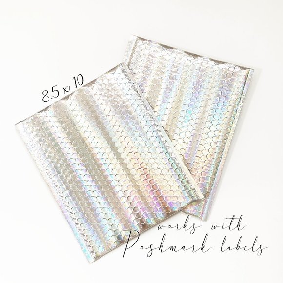 Other - 20 8.5X10 Silver Holo Bubble Mailers